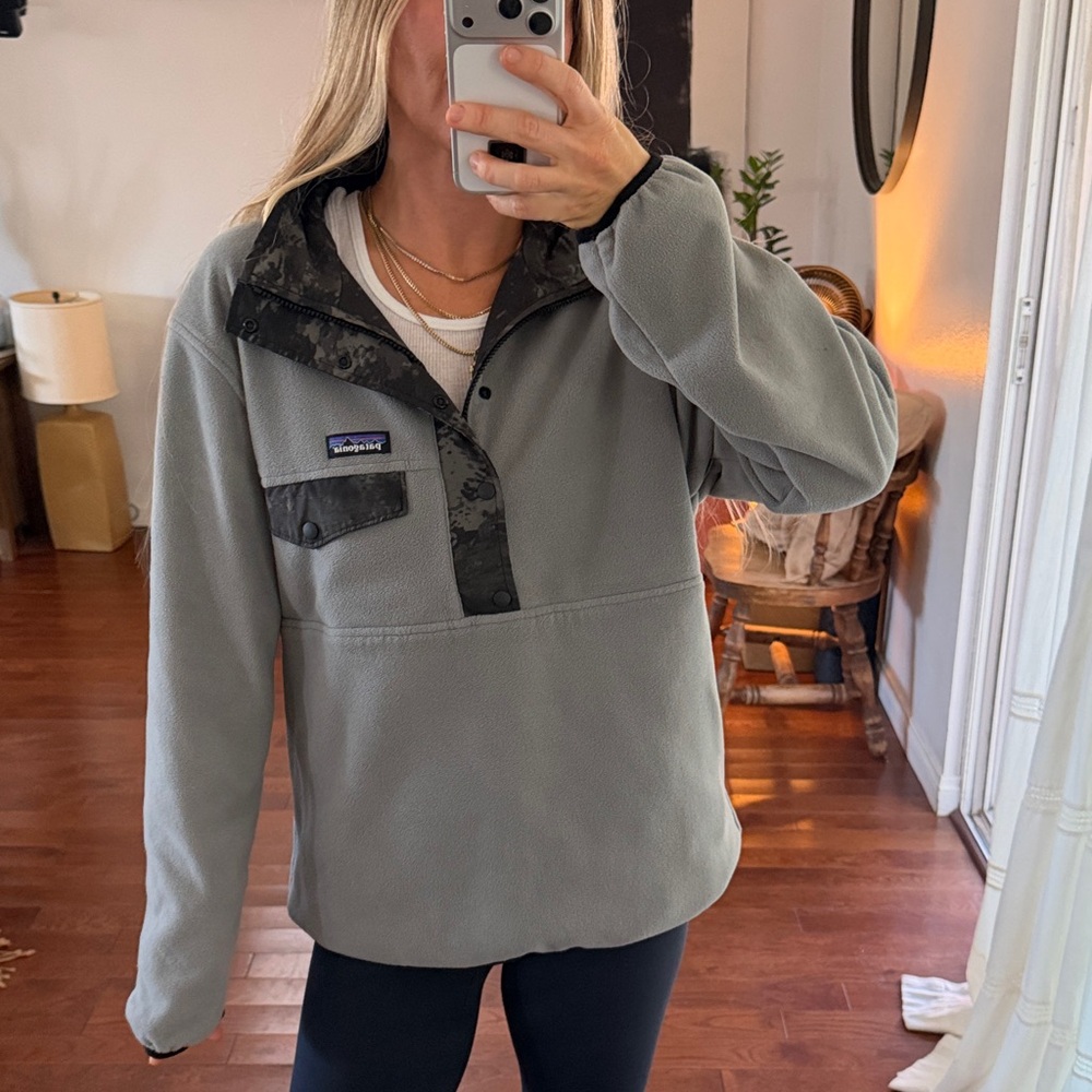 Patagonia Gray Patterned Pullover - image 3